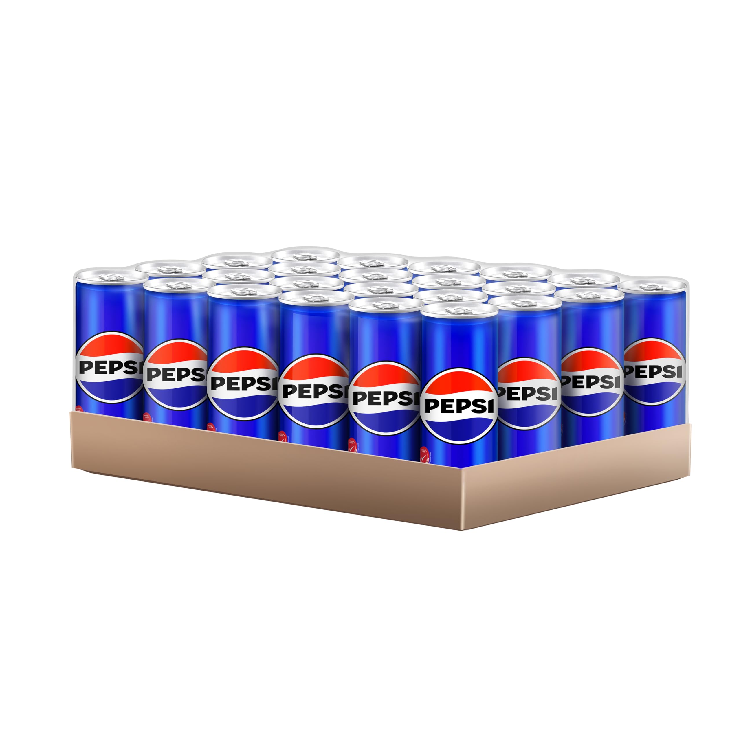 Pepsi Cola Carbonated Soft Drink, Classic Regular Flavour, 320ml X Pack of 24 Cans, (From Thailand) Get Flavourito Kunafa Chocolate 20g Absolutely Free From DECADENT FOODS-image-47