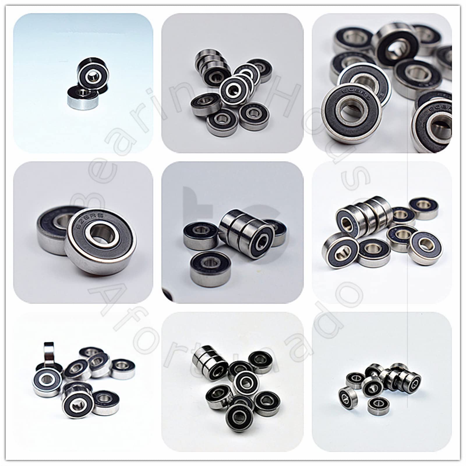 Roulements 607RS 7x19x6mm en acier étanche | Lot de 10 pièces