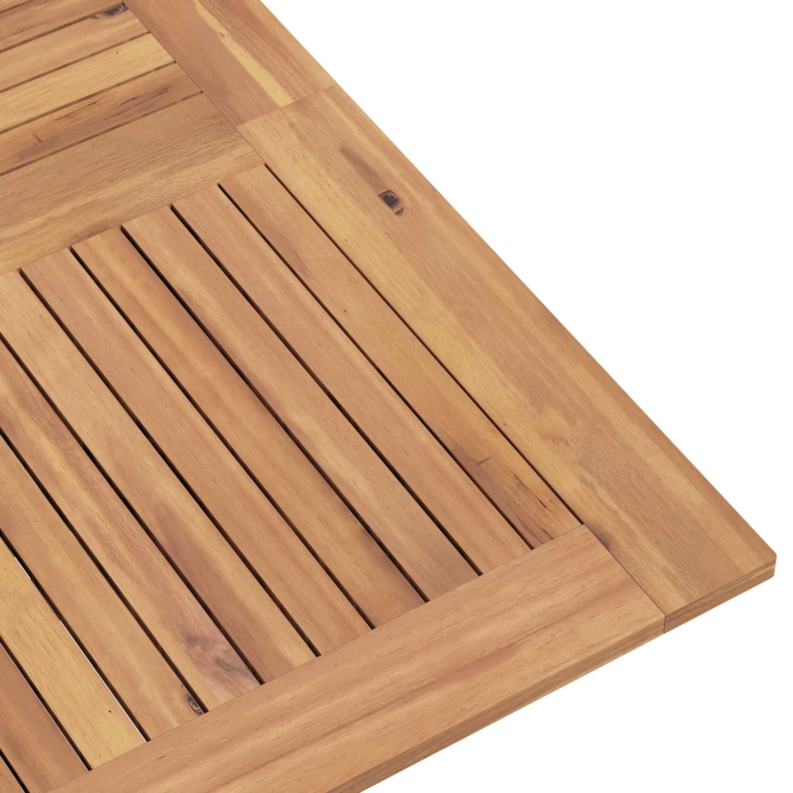 vidaXL Set Bistro da Giardino 3 pz Naturale Legno di teak solido