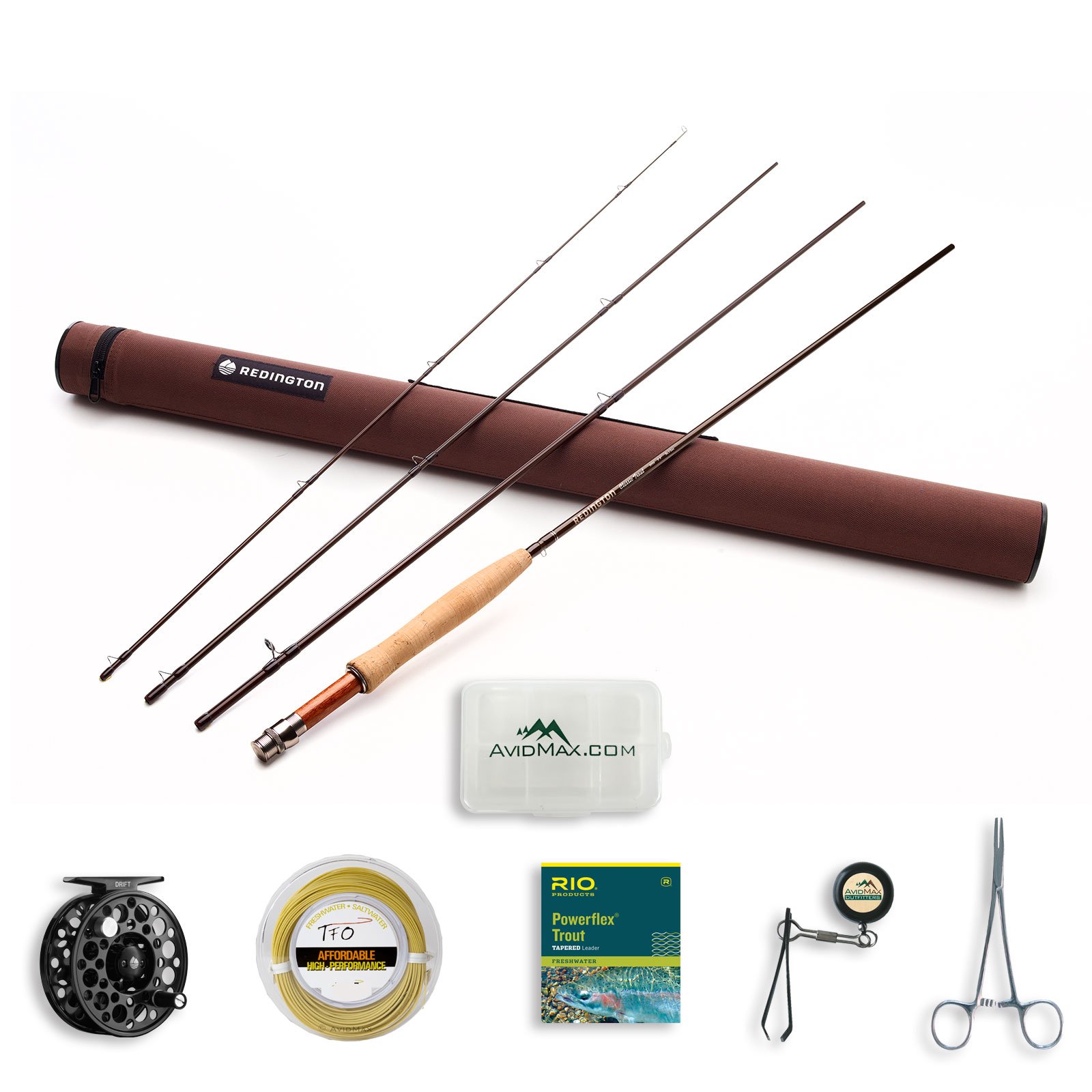Redington Classic Trout Fly Rod and Drift Fly Reel Outfit 4WT 8'6" 4PC
