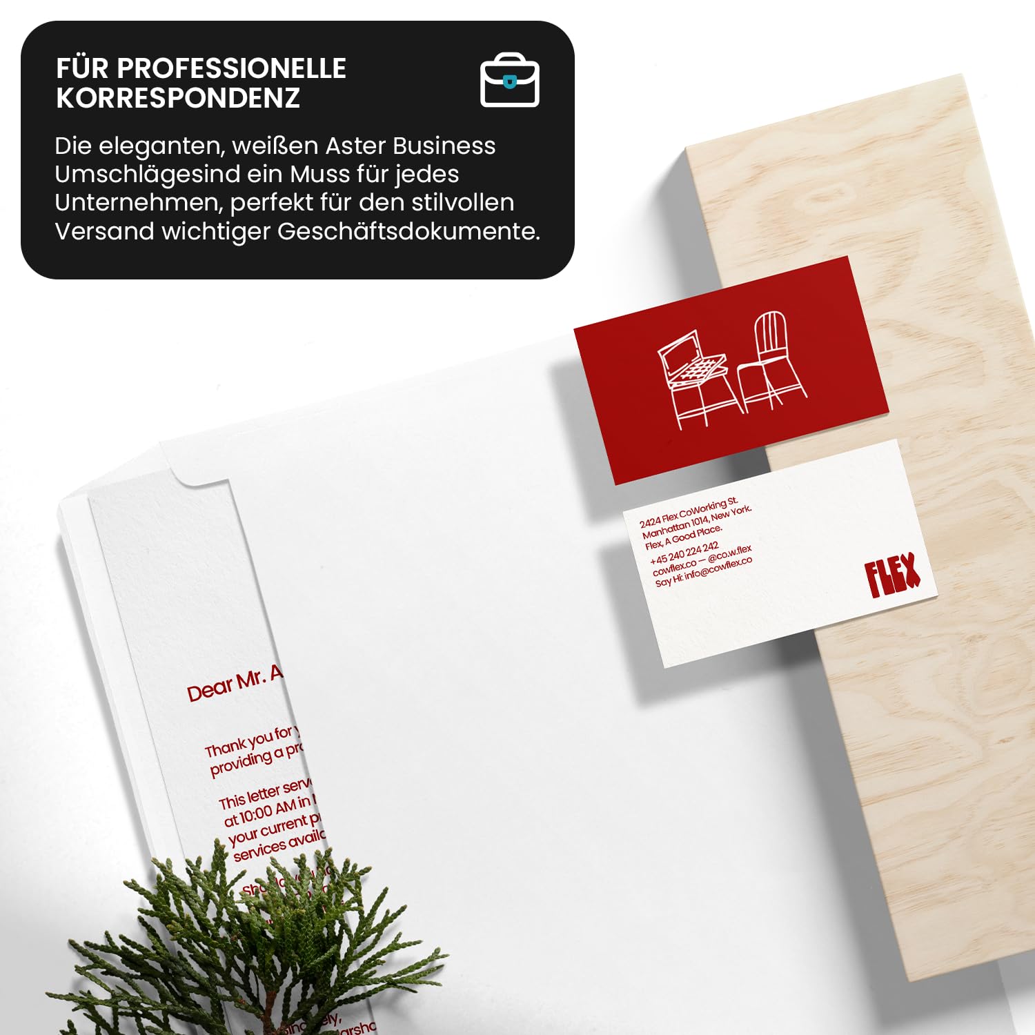 Netuno 200 Briefumschläge Weiß DIN C4 22,9 x 32,4 cm 120g Aster Business elegante Umschläge groß für A4 Dokumente Urkunden Zeugnisse Verträge Unterlagen große Briefhüllen Dokumentenumschläge