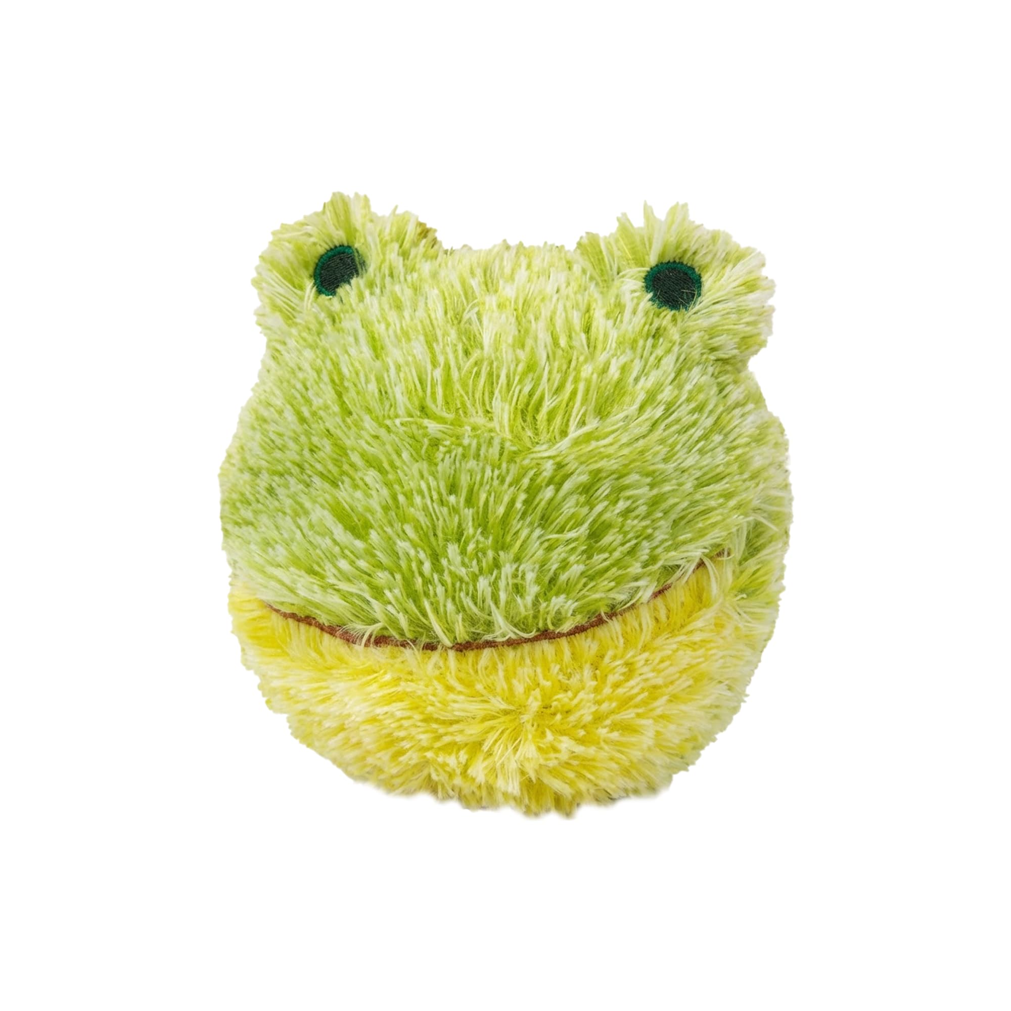 DOG'Z 4 Inch EZ Squeaky Frog Dog Plush Toy, Stuffing-Free Soft Plush Toy with Bouncy Squeaker Ball, Floats in Water, Ideal for Small and Medium Dogs