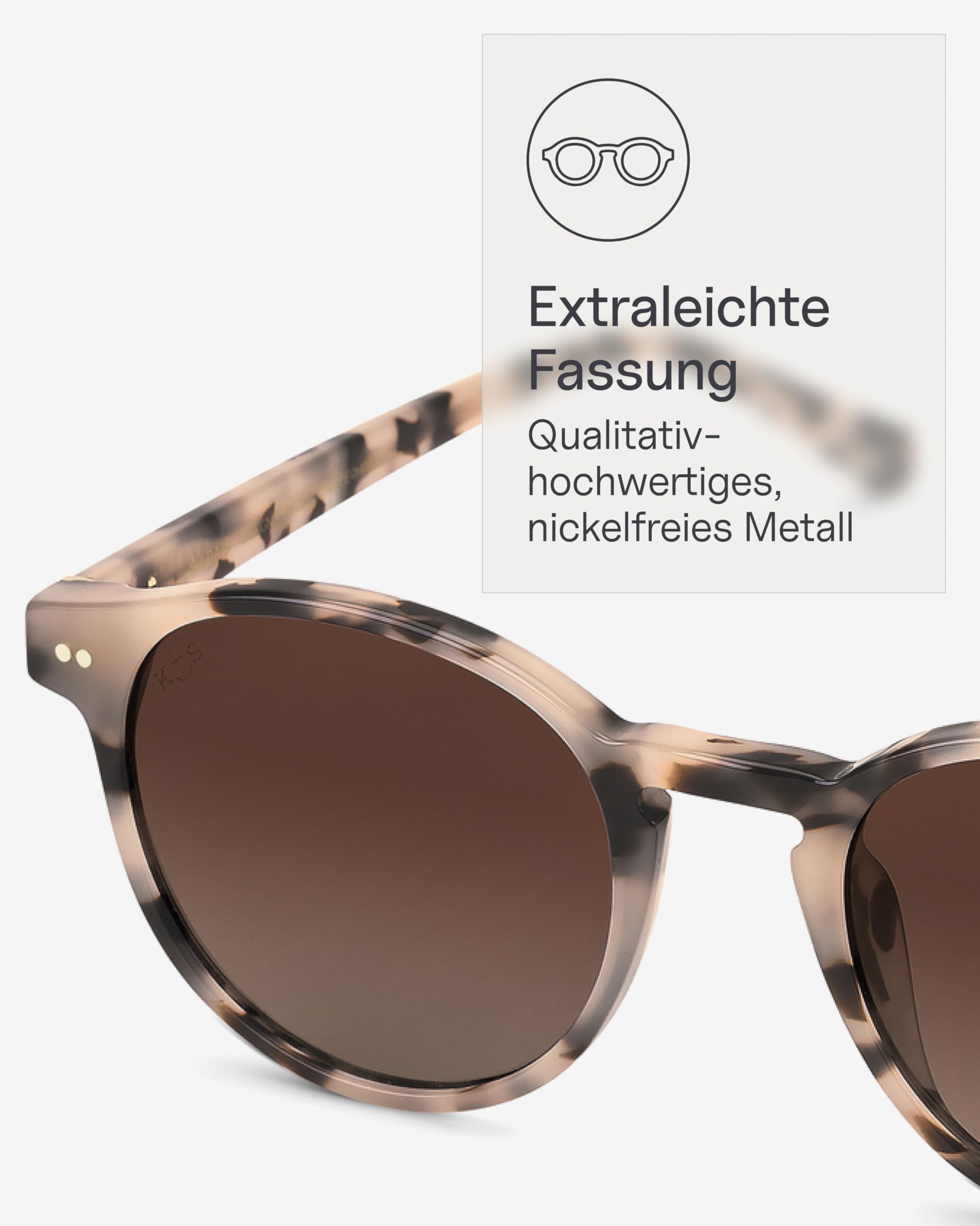 Kapten & Son Sonnenbrille Marais | Stylische, runde Sonnenbrille Damen & Herren mit Sonnen- und UV-Schutz | Unisex Sunglasses