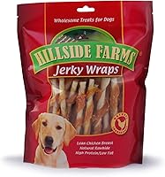Vista 1 de Hillside Farms Golosinas prémium para perros de pollo y cuero crudo, 32 onzas