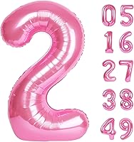 Vista 471 de Globos con números con estampado de vaca, globos de 40 pulgadas del número 0-9 (cero-nueve), globo de vaca para suministros de fiesta de cumpleaños