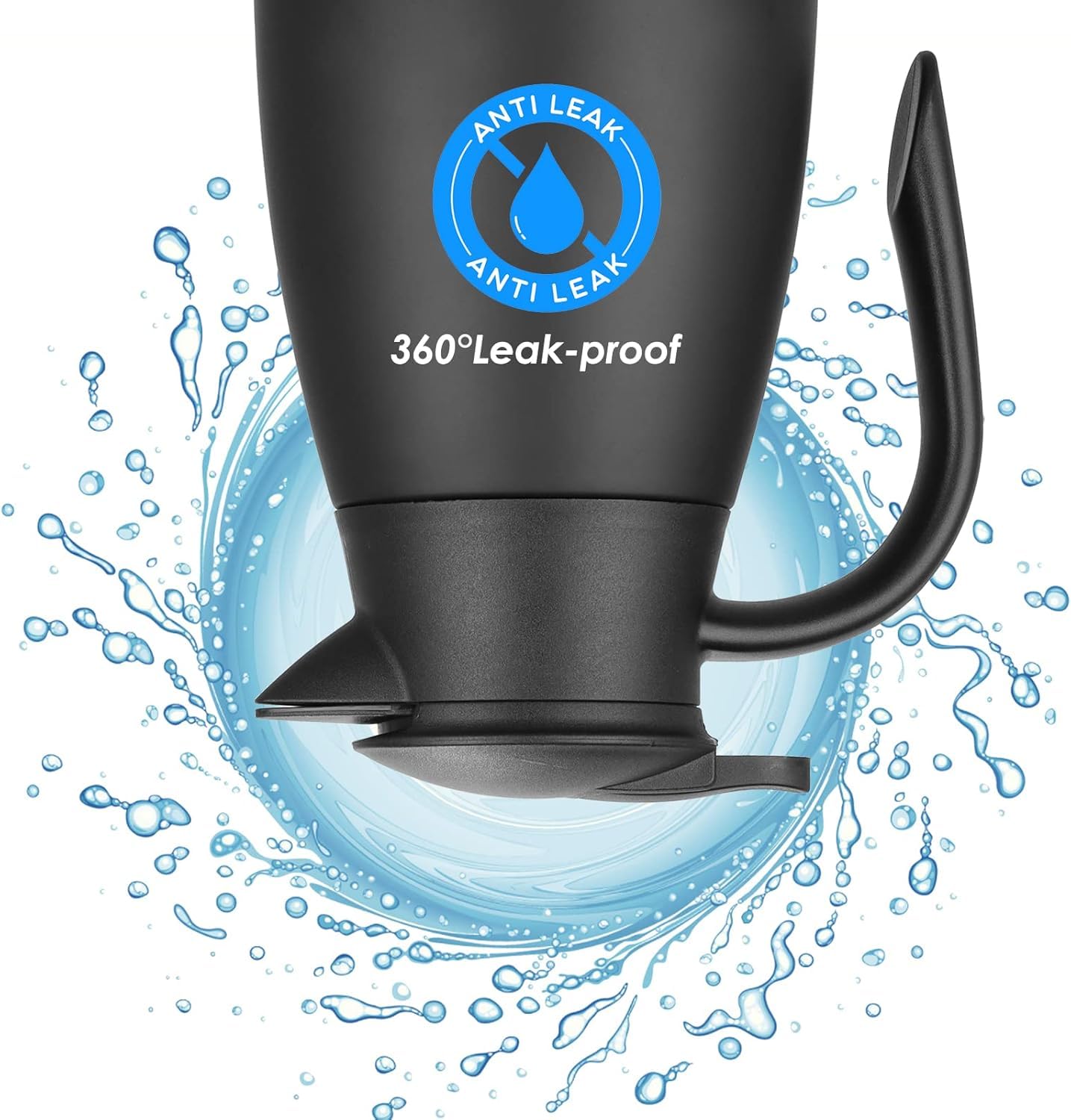 2 Liter Edelstahl Isolierkanne, Doppelwandige Vakuum Tee- und Kaffeekanne, Hitze- und Kälteisolierung, Perfekt für Zuhause, Büro oder Outdoor (Schwarz)