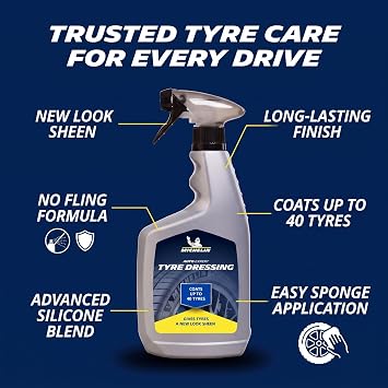 Michelin MC31371 650ml Tire Polisher, Protective and Renewing Spray