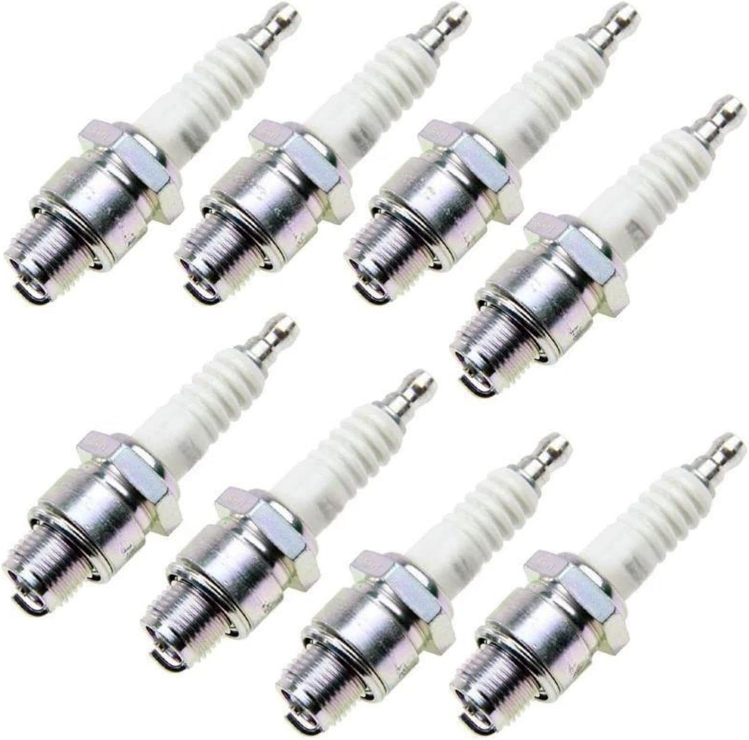 BP8H-N-10 Lawn Mower Spark Plugs, Compatible for NGK Lawn Mower, Suitable for outdoor gardens and golf courses, Weed Trimmer Dimensions 9.00 x 5.62 x 1.00 Inches, Compatible Model 4092-8 Pack