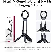 Vista 2 de ULANZI MA38 - Trípode magnético para iPhone, mini trípode portátil para Magsafe con tornillo de doble cara de 1/4 de pulgada, puerto Arca Uka