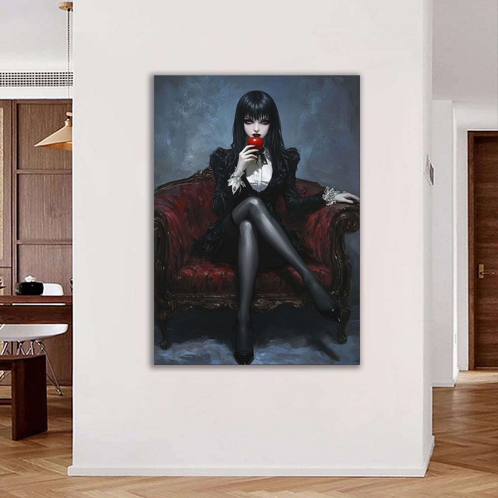 DMZPKZB Póster de pintura de mujer Mujer sexy arte de pared,impresiones,imagen,figuras,paisaje,arte abstracto,chica sexy,para dormitorio,sala de estar y baño（negro-80x120cm Enmarcado