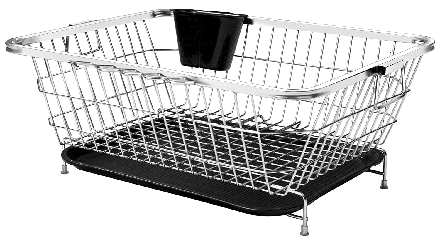 Stainless Steel Dish Drainer Rack - Keep Dishes Dry! -1