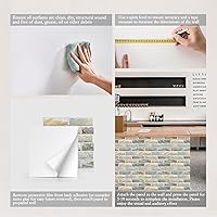 Vista 5 de Paquete de 12 paneles acústicos, paneles autoadhesivos con patrón de ladrillo 3D a prueba de sonido para paredes, paneles decorativos de pared