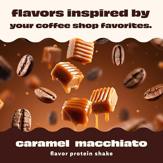 Premier Protein COFFEEHOUSE Caramel Macchiato Protein Shake with Caffeine 30g Protein, No Added Sugar, 24 Vitamins & Minerals, Coffee Beverage for Energy, Gluten-Free, 11.5 fl oz (12 Pack)