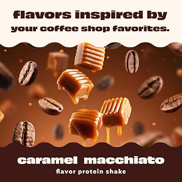 Premier Protein COFFEEHOUSE Caramel Macchiato Protein Shake with Caffeine 30g Protein, No Added Sugar, 24 Vitamins & Minerals, Coffee Beverage for Energy, Gluten-Free, 11.5 fl oz (12 Pack)