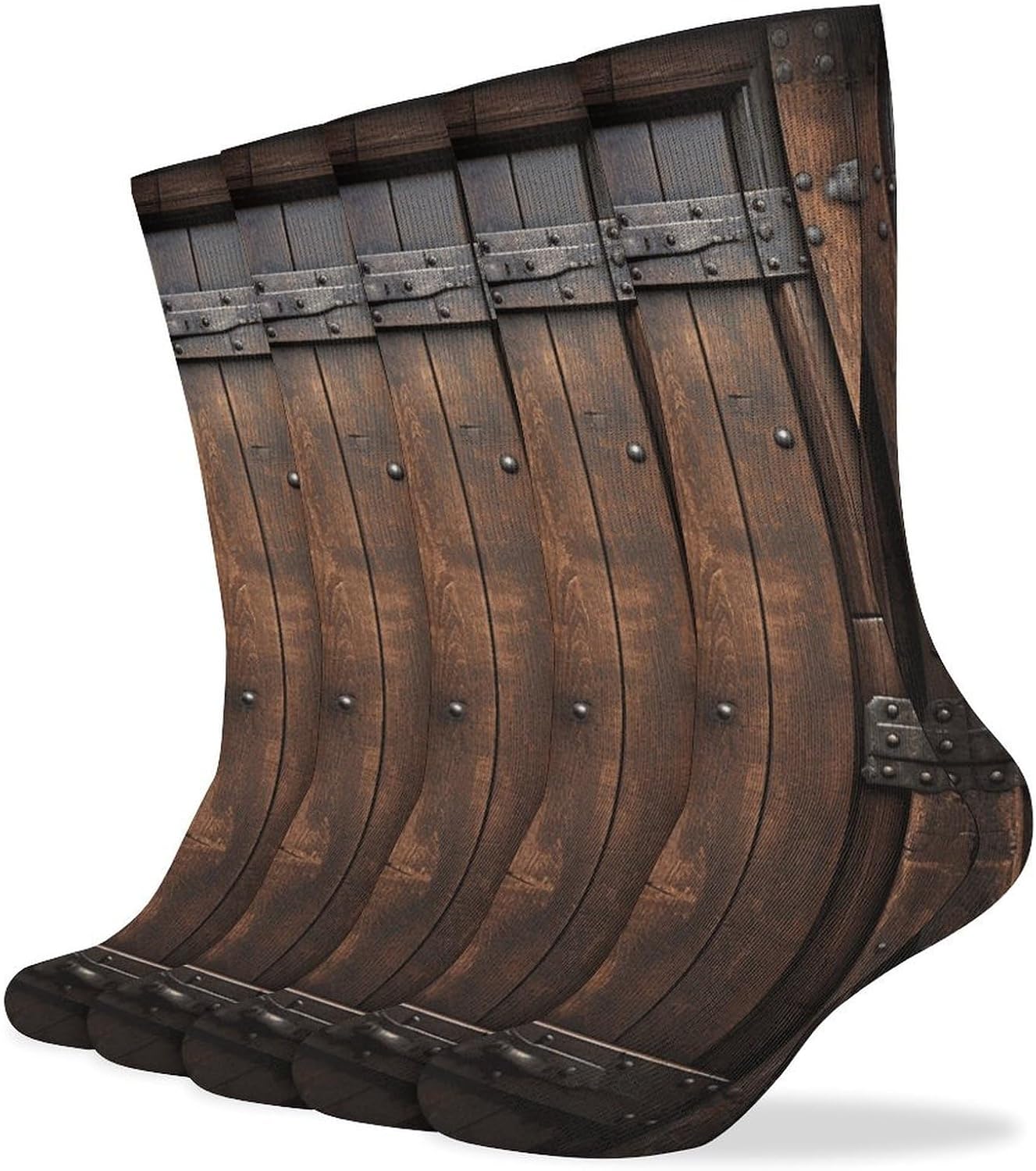 Rustic Stall Wooden Door Knee High Socks Cozy Knee High Socks Soft Mid-Length Sock for All Seasons Daily Wear Adult
