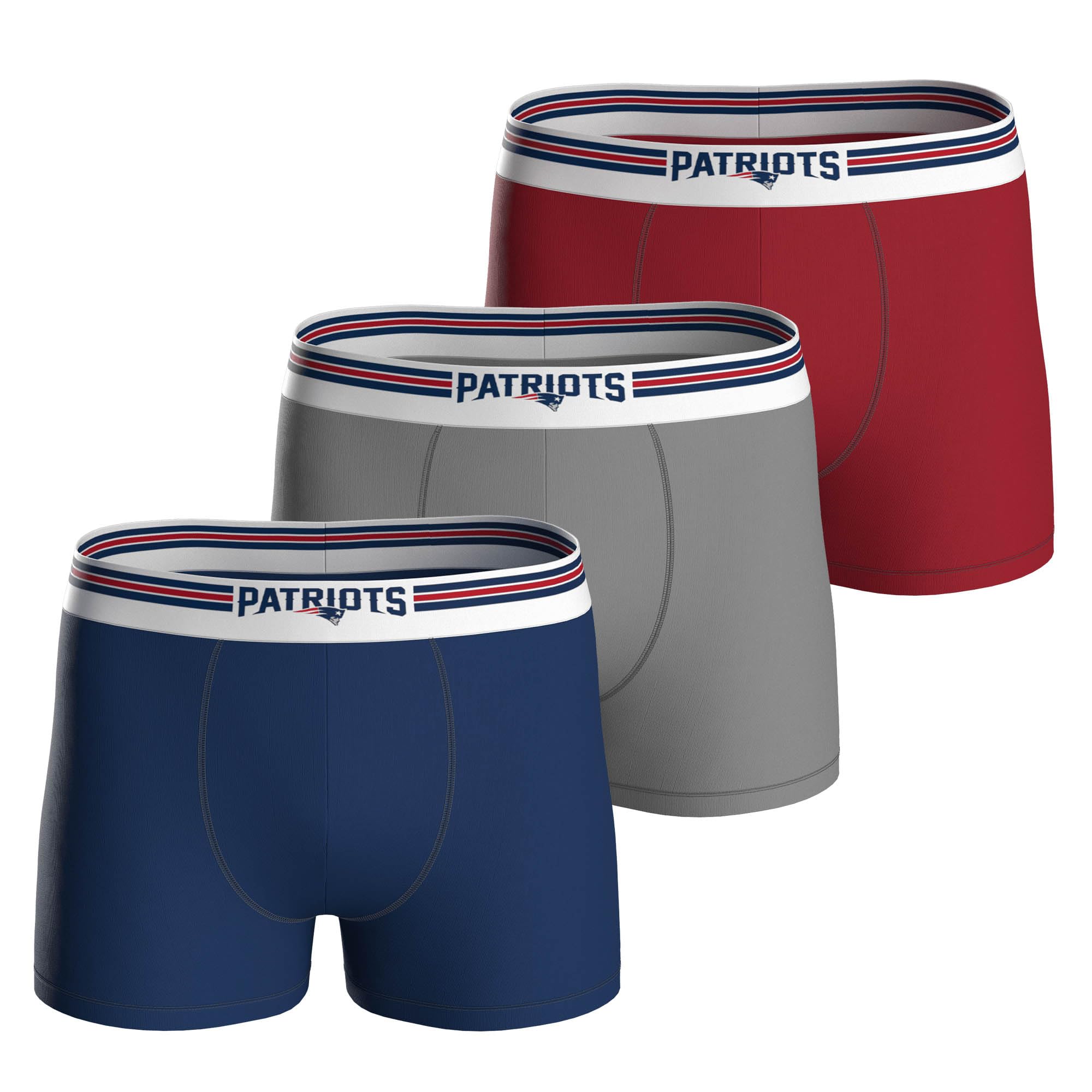 NFL Herren Patriots 3pk Boxers Boxers (3er Pack)