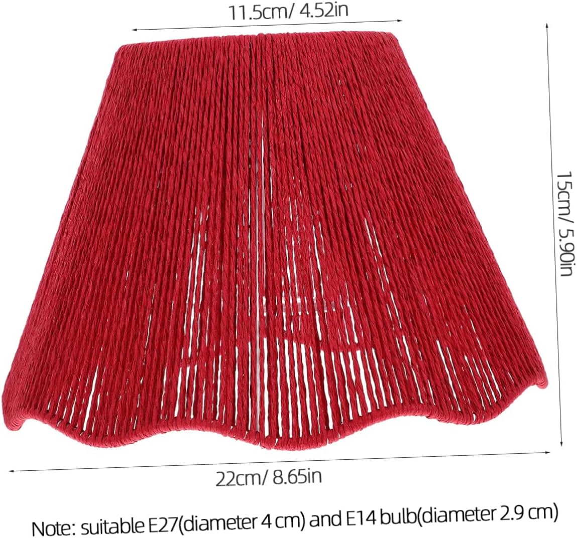 Woven Lamp Shade Replacement Cover Elegant Light Fixture for Table and Floor Lamps for Home and Restaurant Decor and Compatible