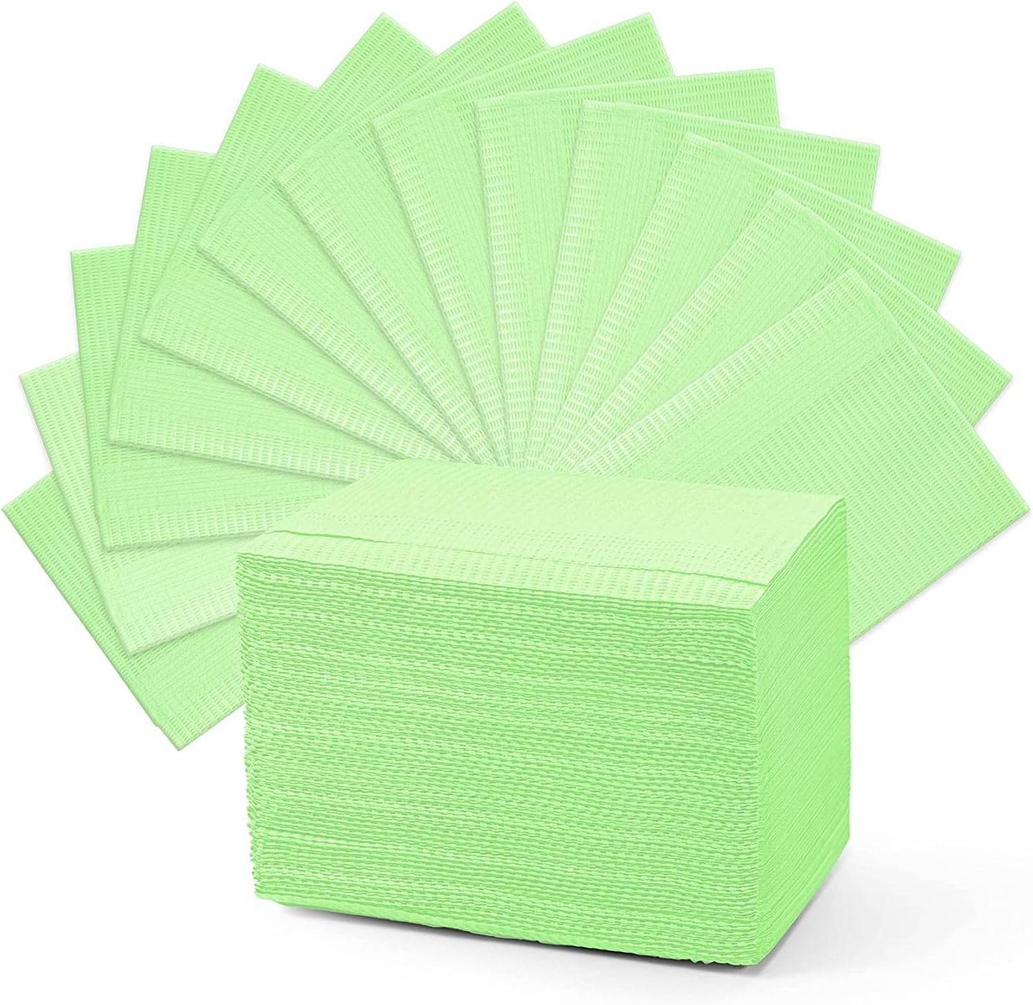 Vivid Dental Patient Bibs 2Ply and 1 Poly - 3Ply - 13x18 - (Pack of 500) CareBib