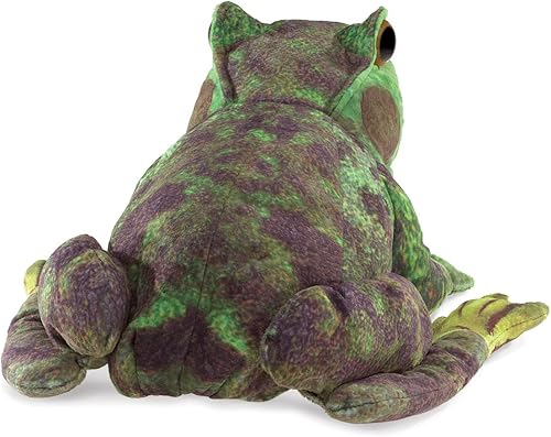 Miniatura 3 de Folkmanis Marioneta de mano de ciclo de vida de rana, verde, 8 pulgadas