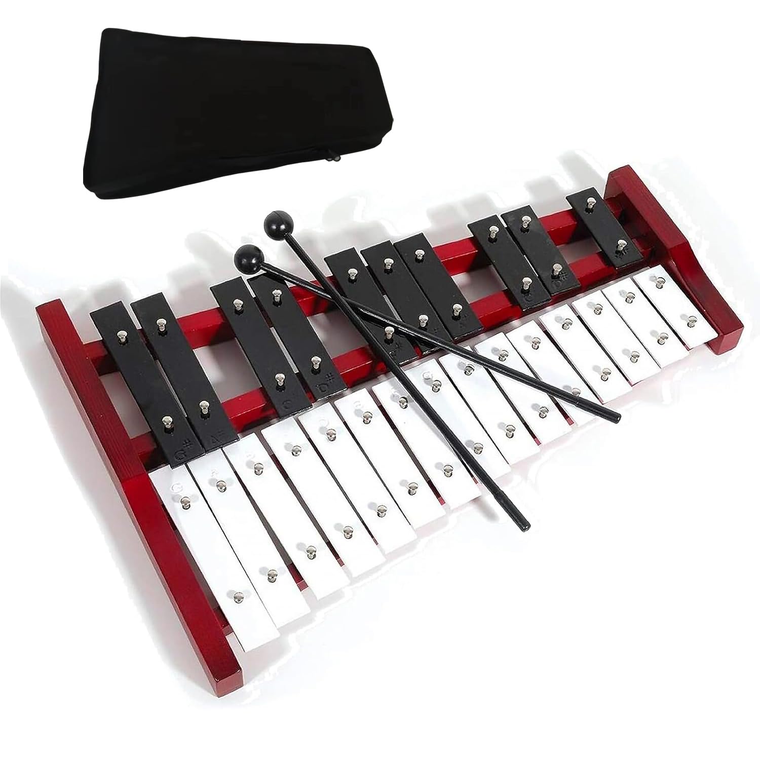 25-tone aluminum piano for students to practice drums + storage bag
