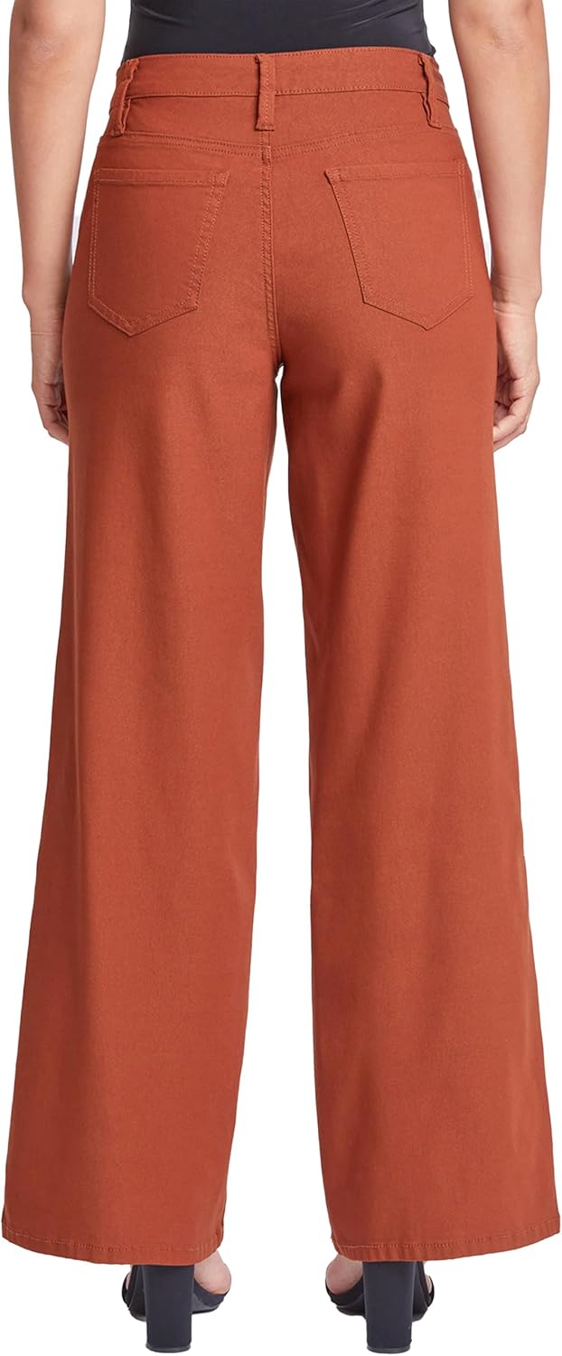 YMI Womens Women's Hyperstretch Forever Color High Rise Wide Leg Pants - Image 4