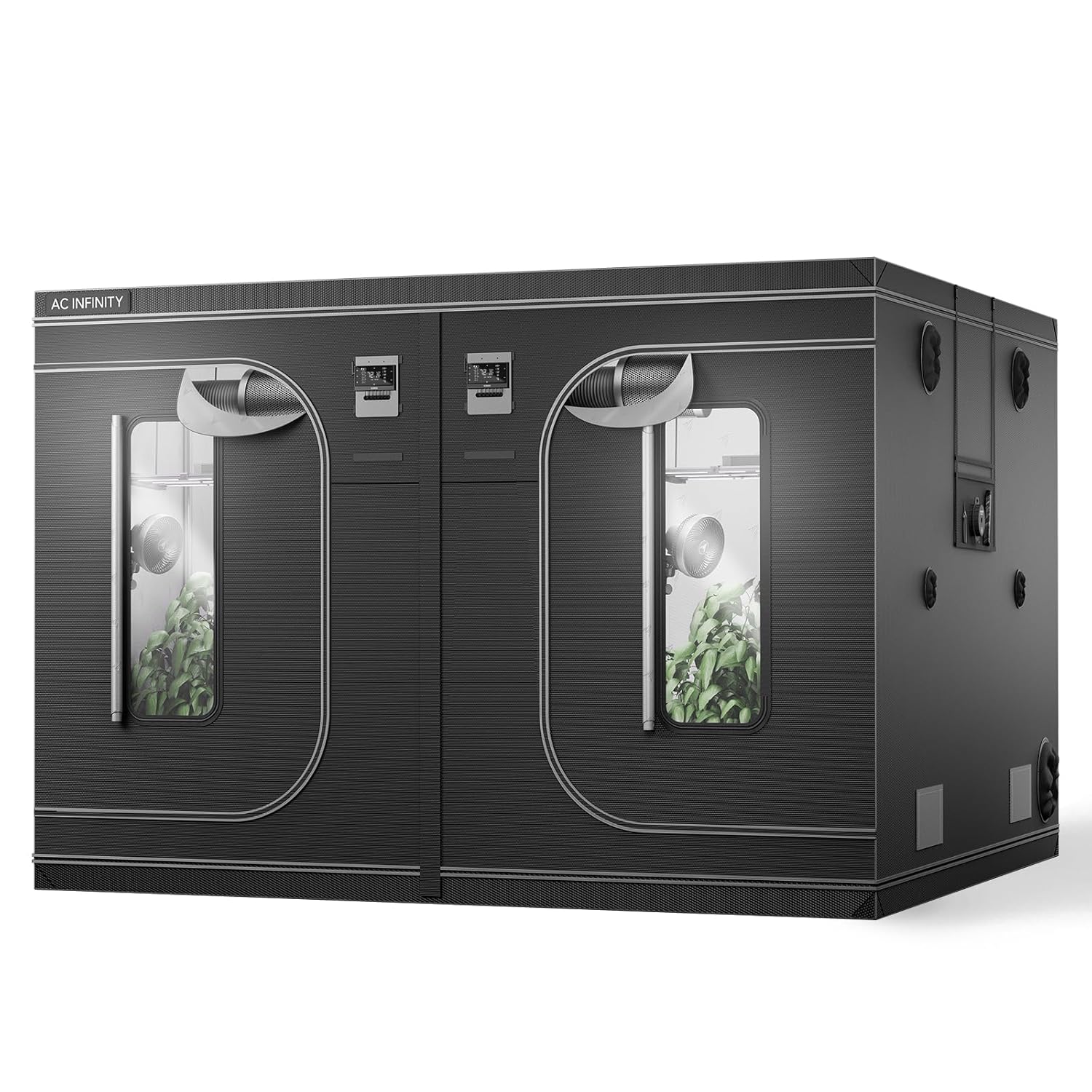 AC Infinity CLOUDLAB 811 Advance Grow Tent 10x10 Thickest 1 Poles 2000D Mylar Canvas Lab-Tested Highest Reflectivity Largest