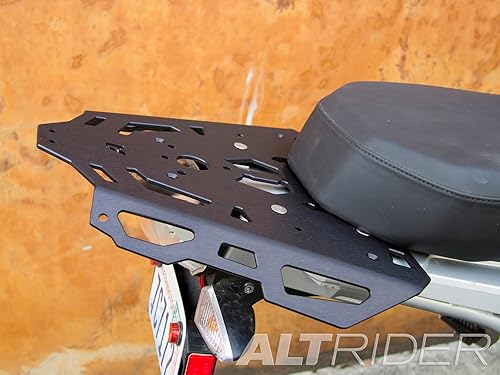 Vista 3 de AltRider Portaequipajes para motocicleta compatible con BMW R 1200/1250 GS refrigerado por agua, placa de aluminio gruesa con diseño de cero