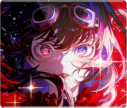ATK Tempered Glass Mouse Pad Crimson Limited Edition, Premium Glass Gaming Mousepad, Smooth Precision Tracking Surface, Non-Slip Base
