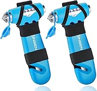 Vista 14 de SENSEN - Cortador de cinturón de seguridad para automóvil, herramienta de emergencia para romper vidrio, kit de escape de martillo de seguridad, 3