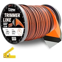 Cluparis .105-Inch Heavy Duty Trimmer Line, 5lb 1076ft Professional Square Weed Eater String, 3-Component Tri-Extrusion for Extra Durability, Fits Echo Husqvarna Ryobi, with Super Line Cutter