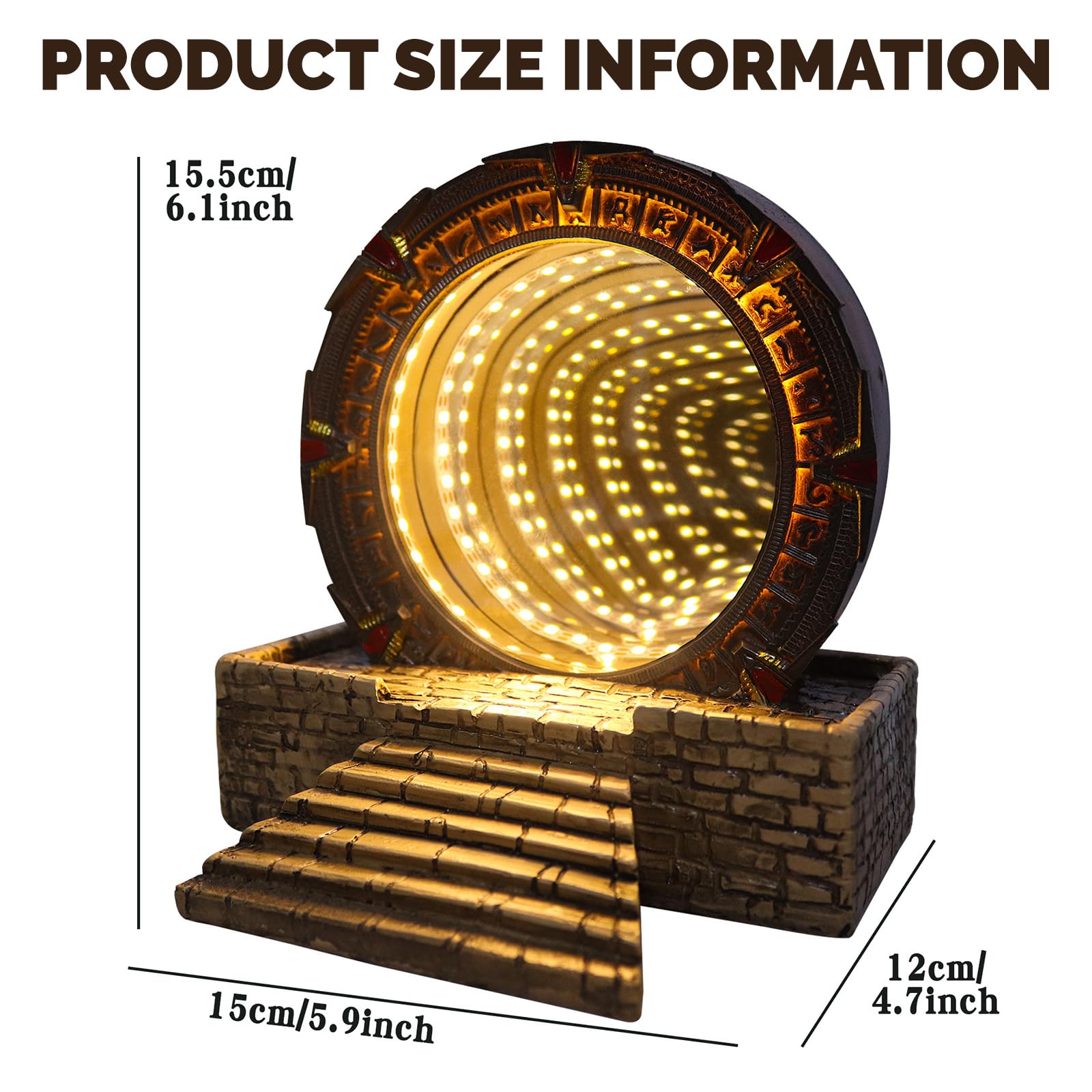 Amazon.com: nezababy Star-Gate Light Tunnel Mirror Cosplay Prop