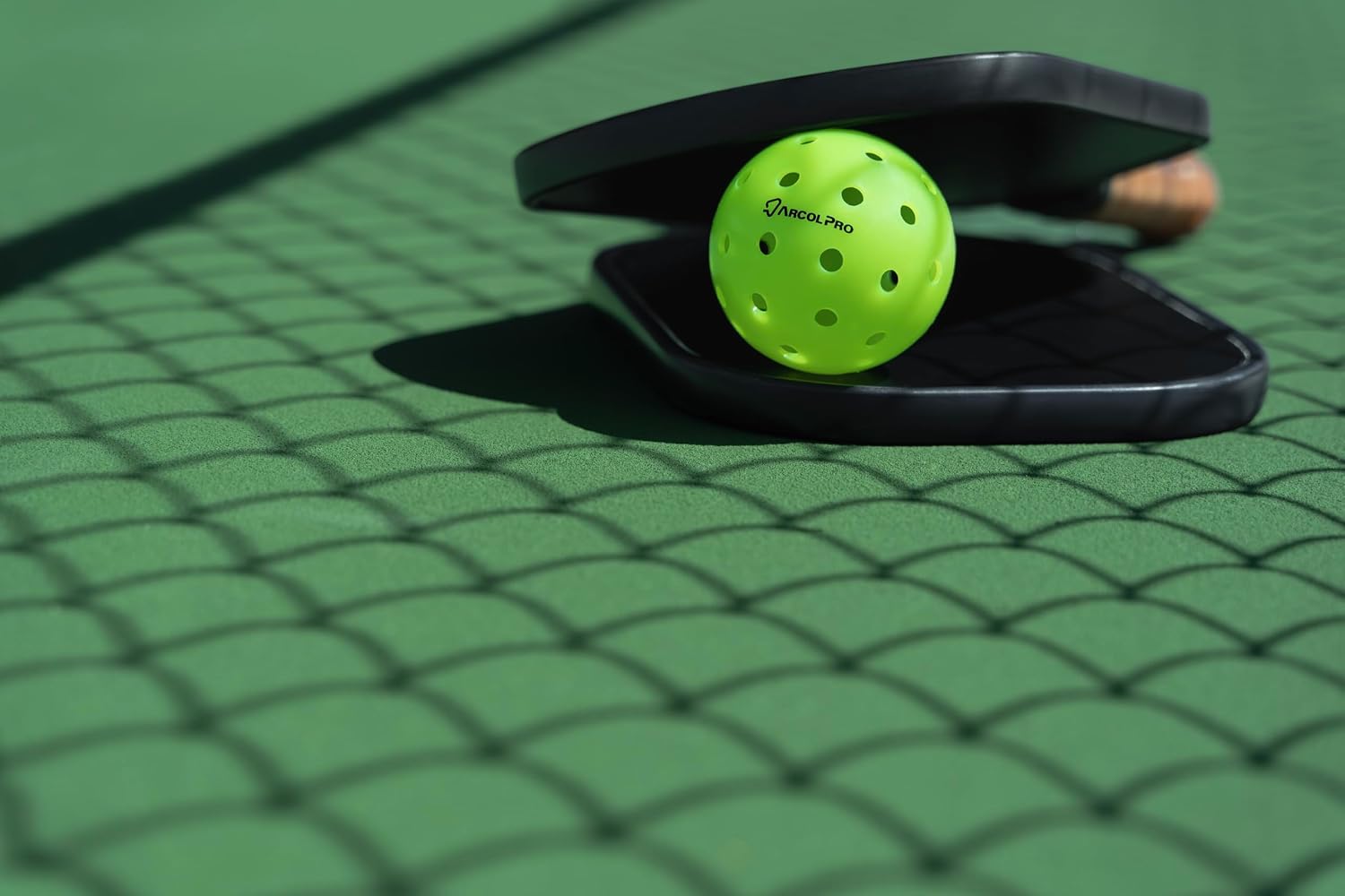 Outdoor Pickleball Balls, USA Pickleball (USAPA) Approved, 3 Packs, 6 Packs, 12 Packs, high Bounce, Hardness and Extremely Durable, neon Green, 40 Holes.