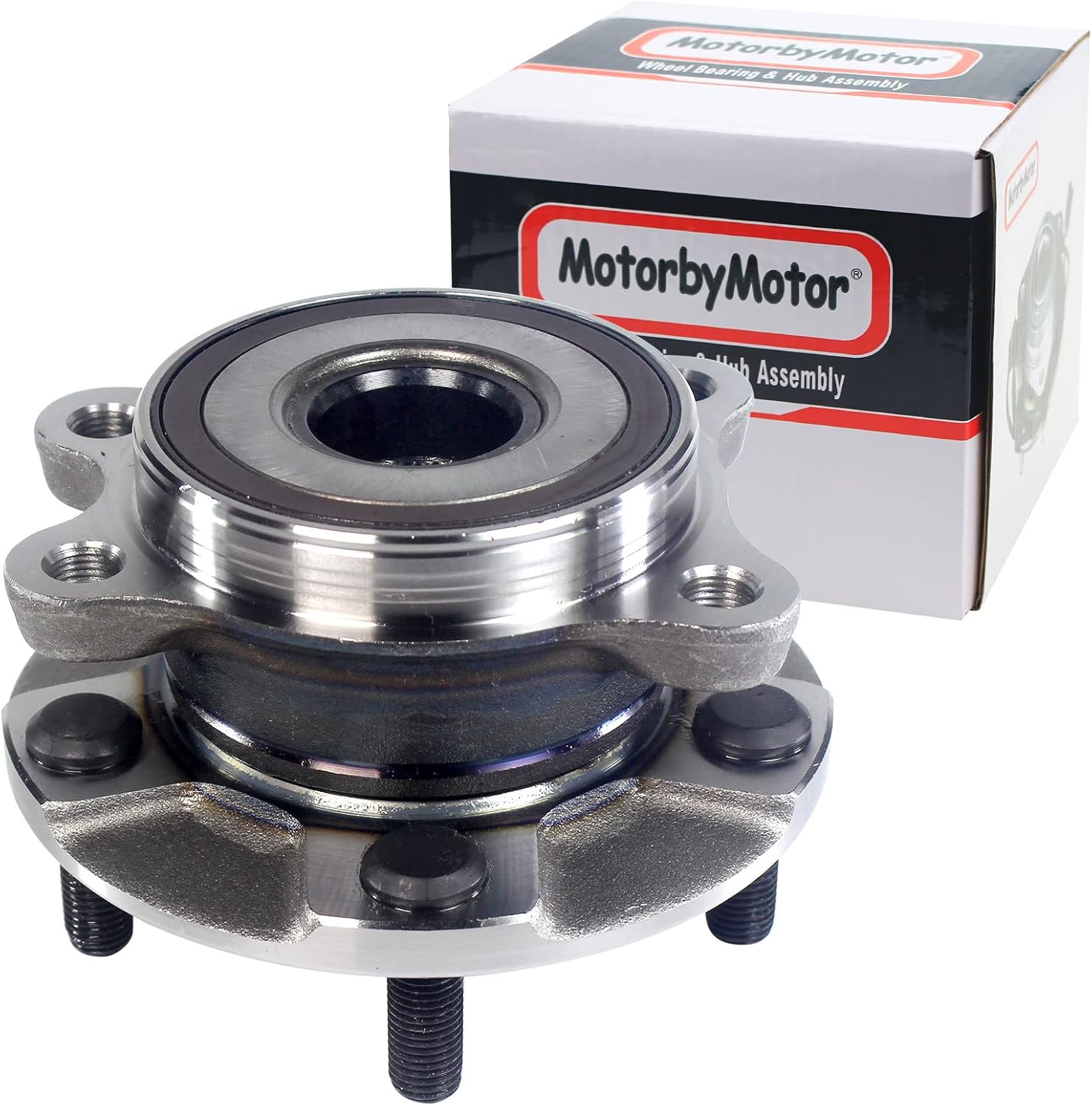 MotorbyMotor 513258 Front Wheel Bearing Hub Assembly 5 Lugs Fits for 2011-2016 Scion TC (Manual Transmission Only), 2006-2018 Toyota Rav4, 2016-2019 Toyota Mirai Wheel Hub Bearing Assembly -2pc