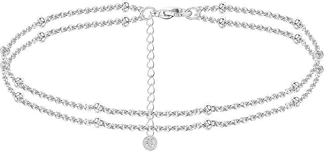 Chriscoco 925 Sterling Silver Dainty Bracelets for Women Adjustable Heart Butterfly Link Layered Beads Infinity Love Bracelet Charms Graduate Birthday Jewelry Gift