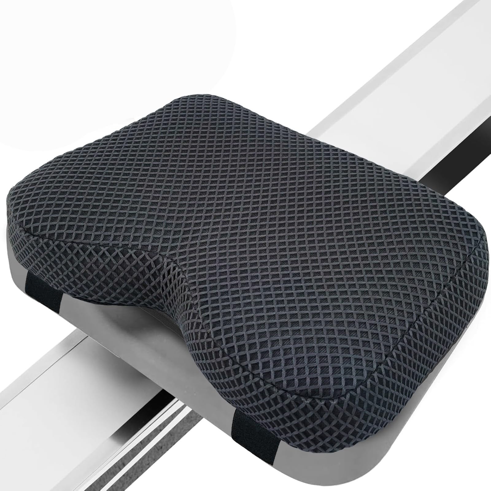 REEZEIVI Rowing Machine Seat Cushion for The Concept 2 Rowing Machine,Breathable 4D Air Mesh Seat Pad, Washable and Breathable Cover and Straps, Non-Slip Design,Recumbent Stationary Bike, Watter Rower