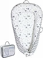 Vista 7 de Aila + Aiden Tumbona para bebé Tumbona infantil de algodón orgánico Tumbona reversible, ajustable y portátil para el suelo Uso supervisado