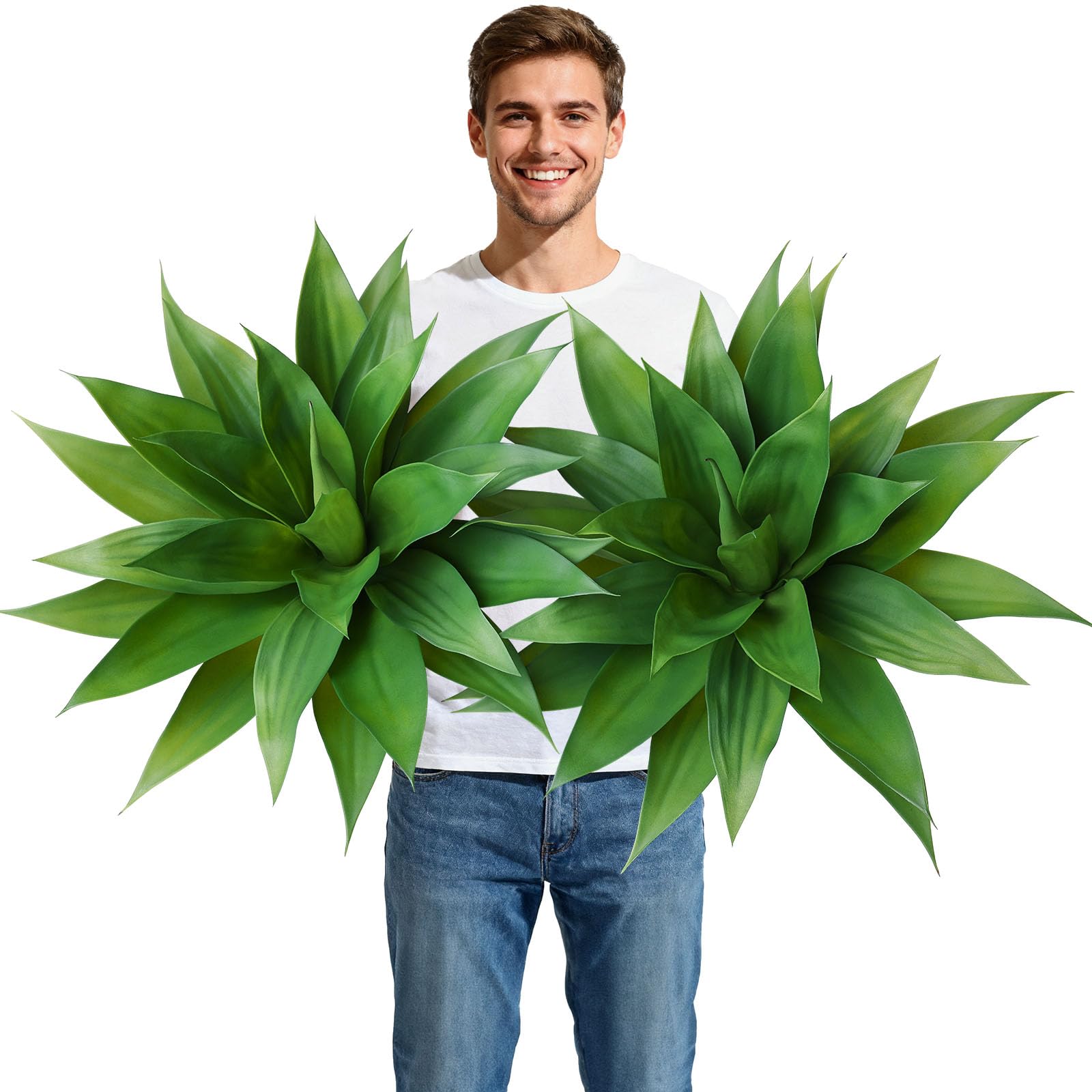 Ferrgoal Artificial Agave Succulent Plant