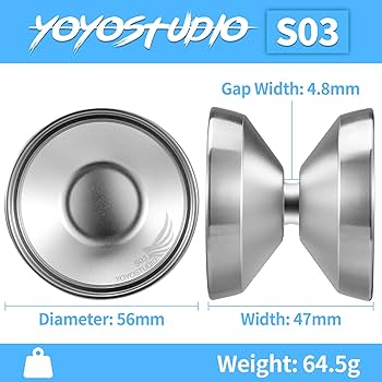 Amazon | YOYOSTUDIO バイメタル ヨーヨー S03 シルバー