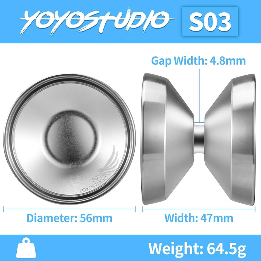 Amazon | YOYOSTUDIO バイメタル ヨーヨー S03 シルバー