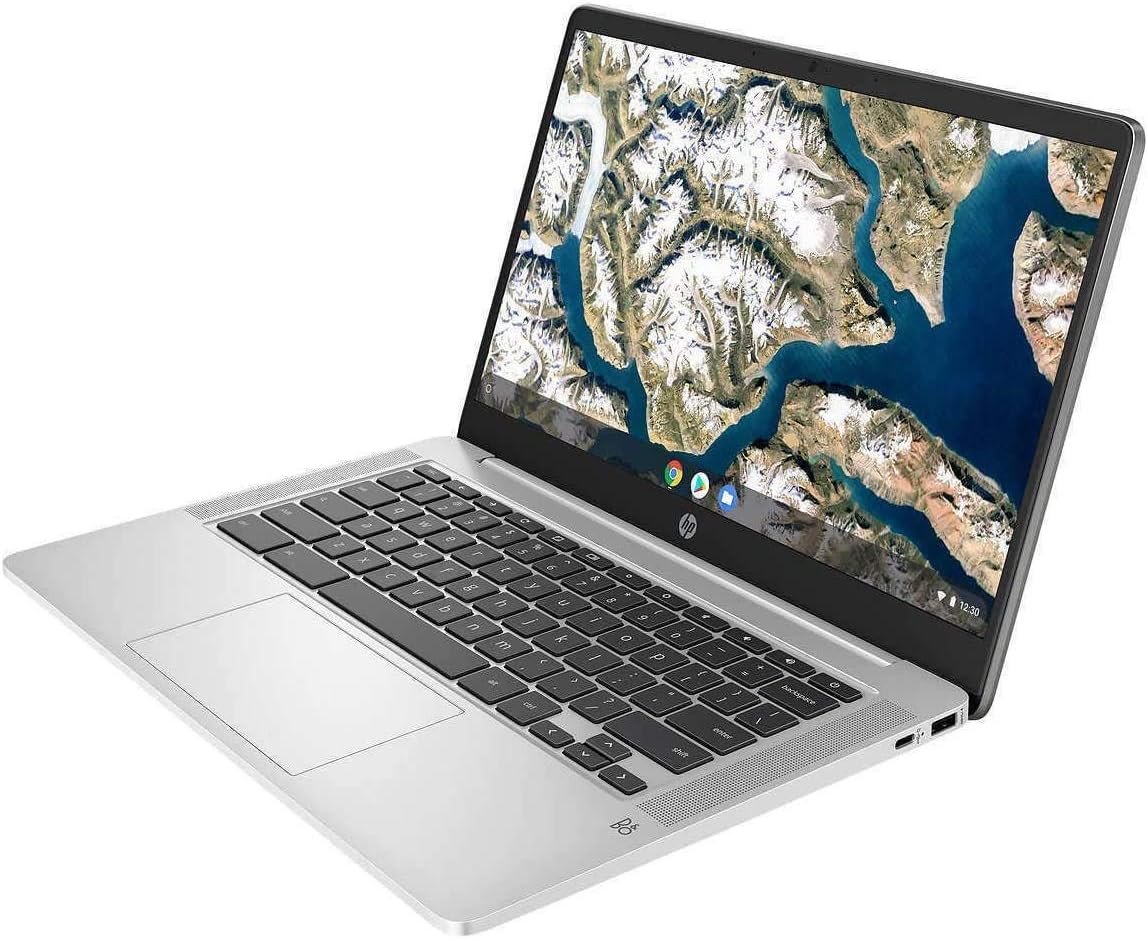 HP (エイチピー) Chromebook 14インチ FHD ノートパソコン、Intel 【置き】 Celeron N4000、4