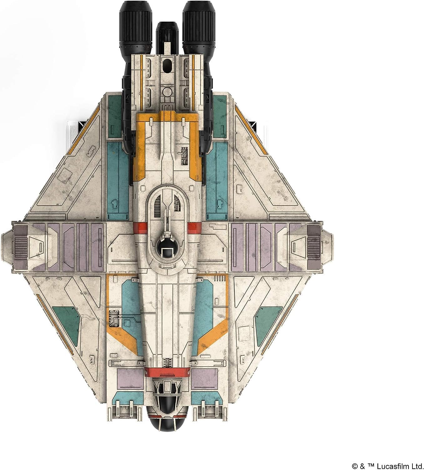 Star Wars X-Wing 2nd Edition Miniatures Game Ghost EXPANSION PACK - VCX-100 Light Freighter! Strategy Game for Kids & Adults, Ages 14+, 2 Players, 30-45 Minute Playtime, Made by Atomic Mass Games