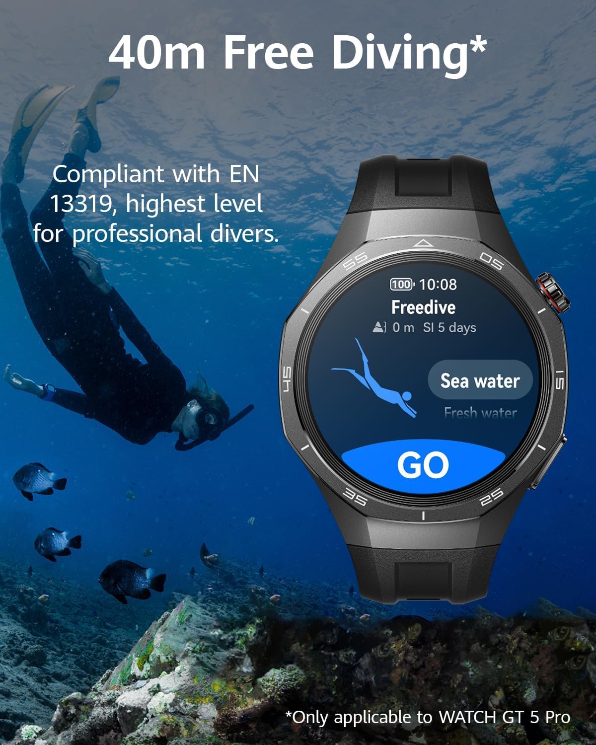 HUAWEI WATCH GT 5 Pro 46 mm smartwatch dla mężczyzn, stop tytanu, zegarek golfowy, śledzenie stanu zdrowia, monitorowanie EKG, czas pracy baterii do 14 dni, GPS, połączenie Bluetooth, kompatybilny z