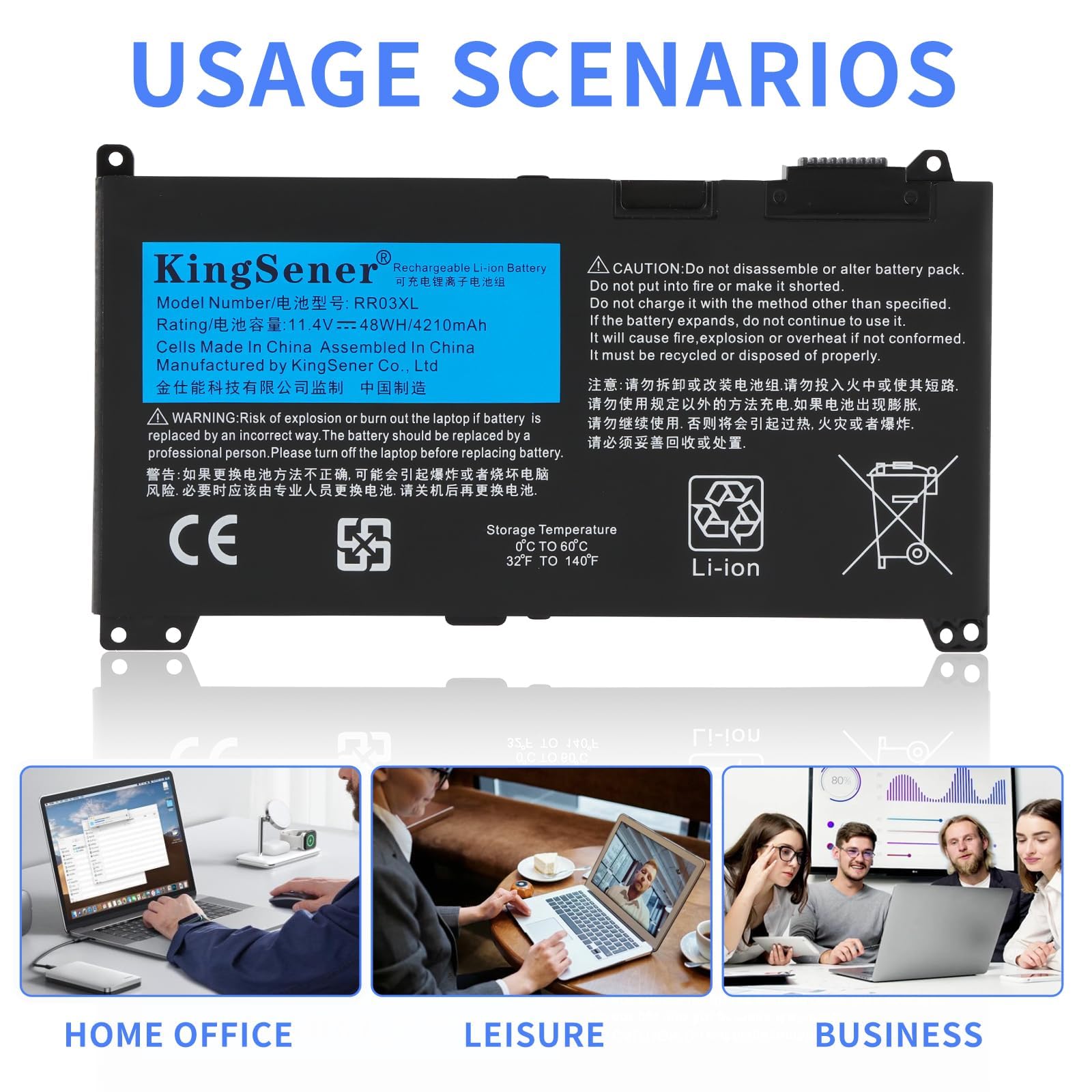 RR03XL Batteria per PC portatile HP ProBook 430 440 450 455 470 G4 G5 MT20 HSTNN-PB6W HSTNN-LB7I HSTNN-LB71 851477-421 851477-541 851477-831 HSTNN-UB7C 48WH 11.4V
