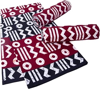 HollandaisWax African Print Fabric 6 Yards Vintage Tribe Kente Cloth Polyester Fabric Crafts Sewing Dress CL6686P
