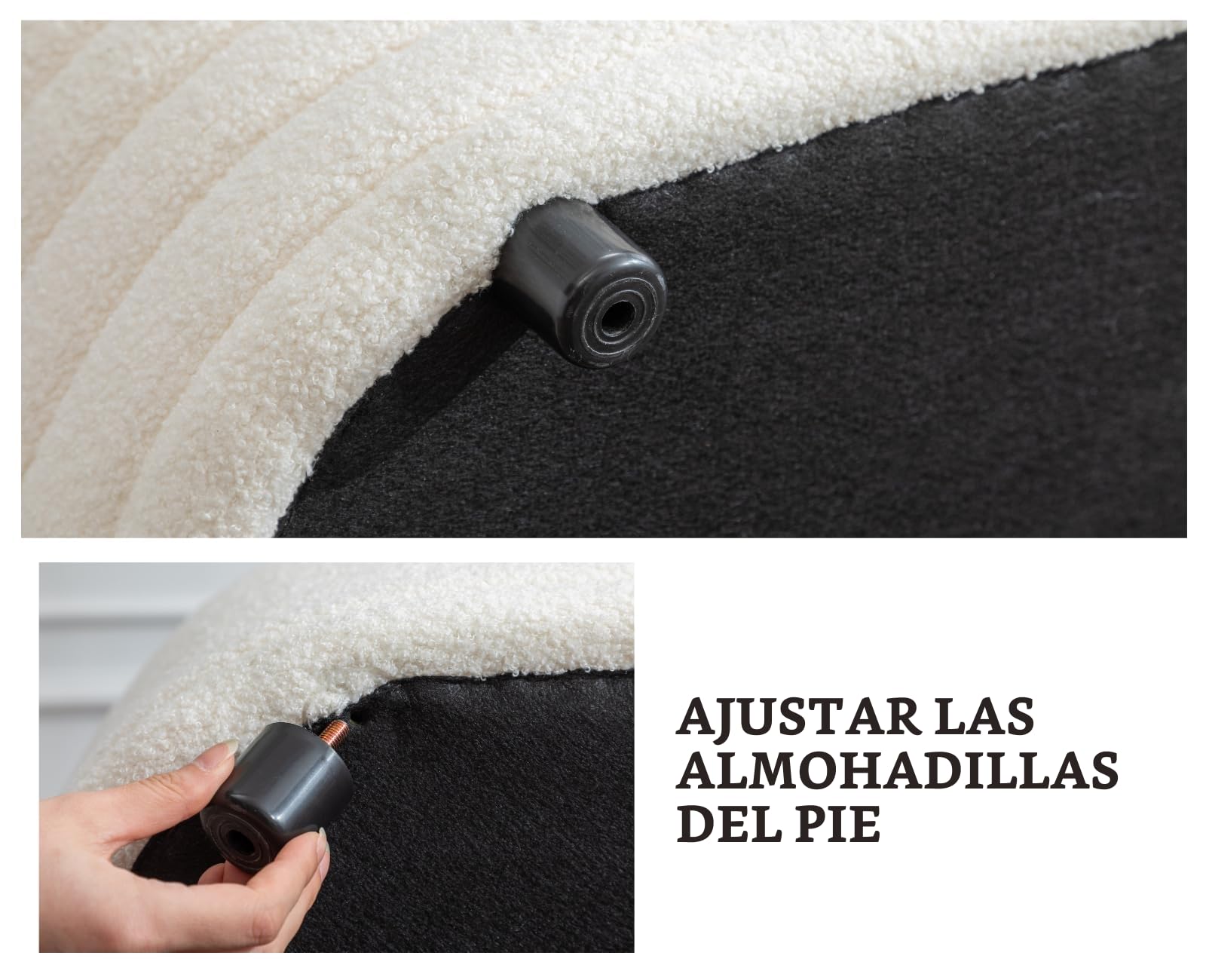 chairus Banco de Almacenamiento Banco de Piel Sintética para Pies de Cama, Baúl de Almacenaje para Dormitorio Puff para Tocador, Blanco