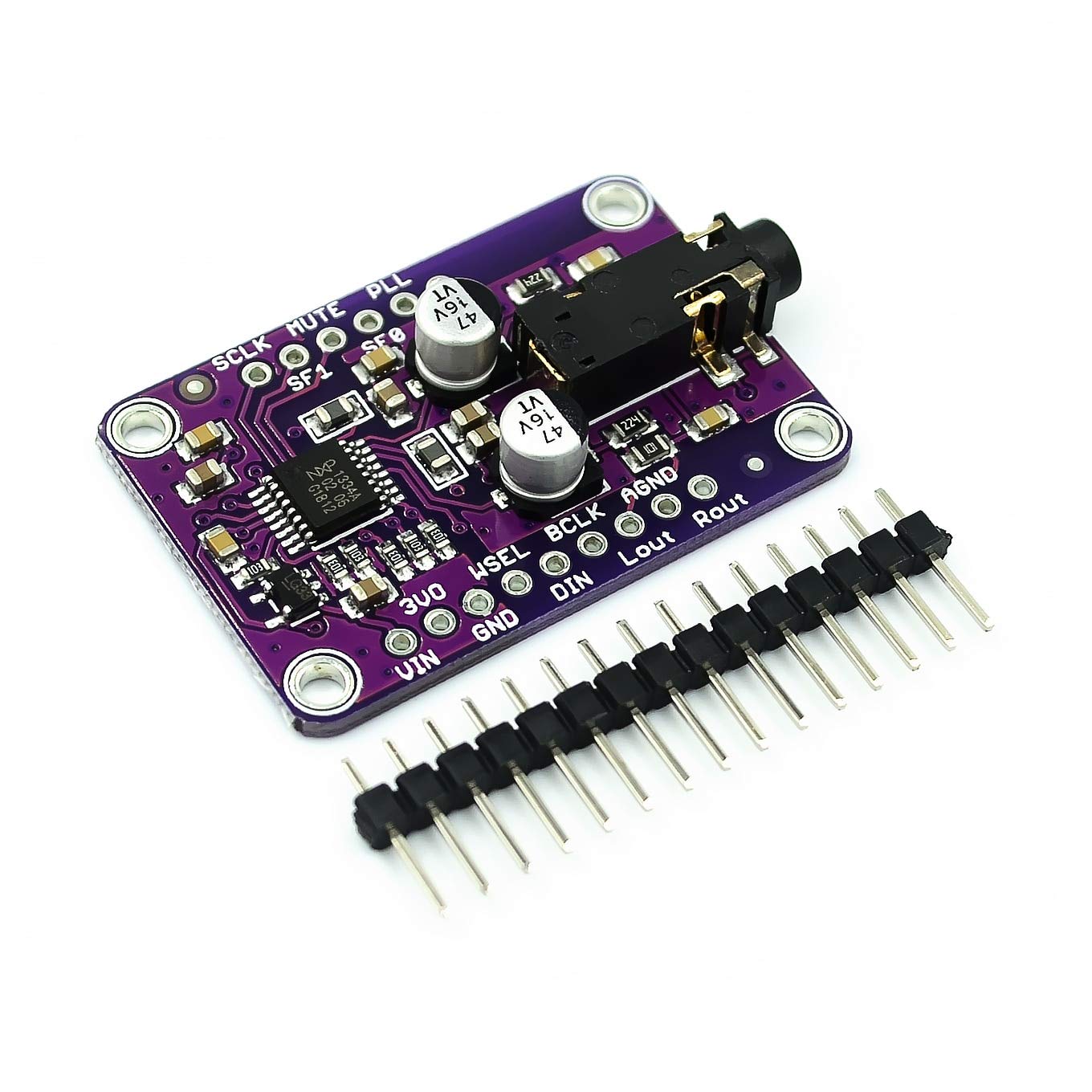 Reland Sun DAC Module CJMCU-1334 UDA1334A I2S DAC Audio Stereo Decoder Module Board For Arduino 3.3V - 5V