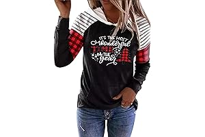 Merry Christmas Sweatshirts for Women Long Sleeve