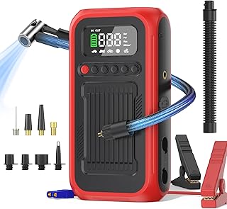Tire Portable Tire Inflator with Jump Starter