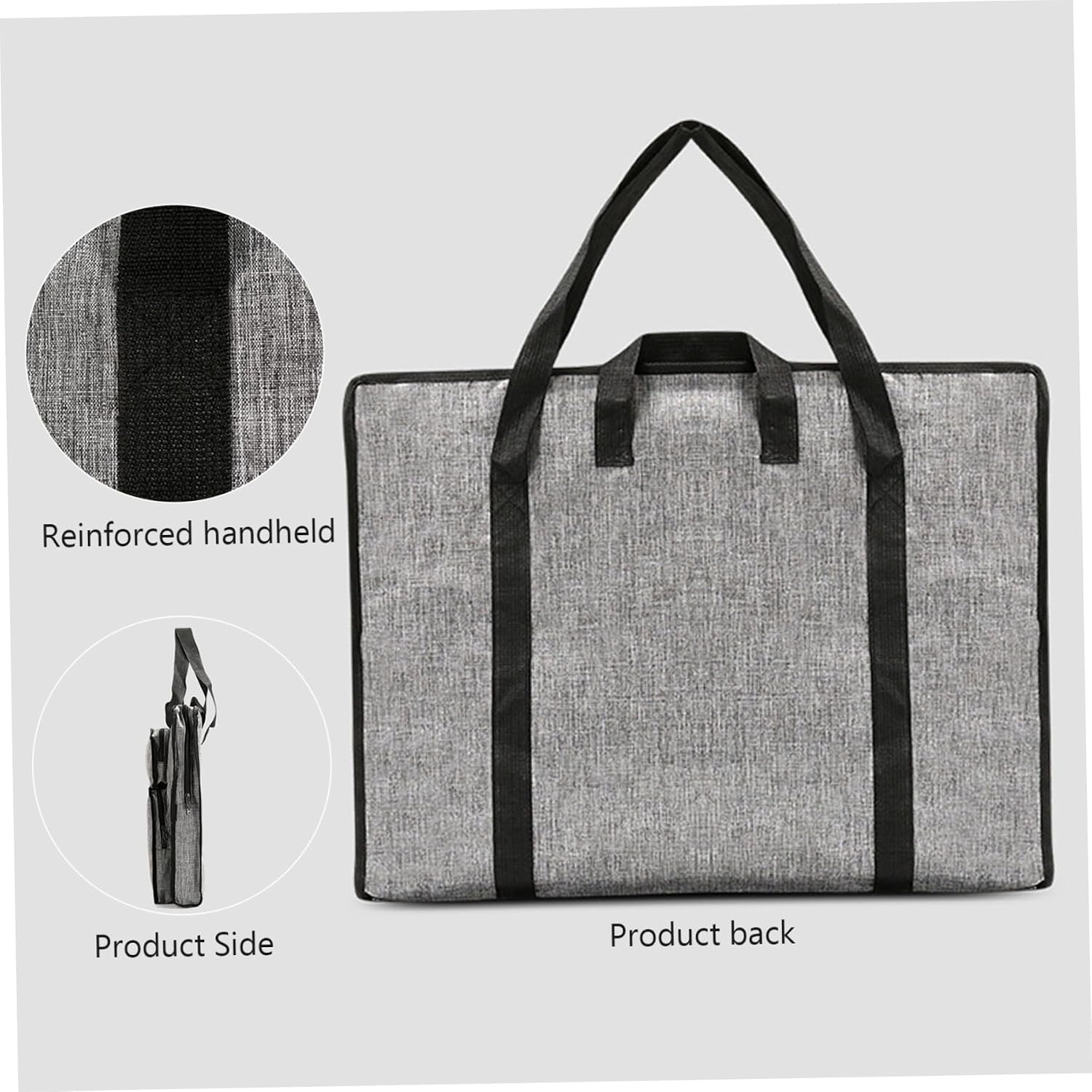 Art Portfolio Bag, 14x20inch Large Capacity Art Portfolio Case with Handles, Waterproof Portfolio Bag Organizer, Artist Carrying Bag for Artwork Sketch Drawing Canvas Photography Poster