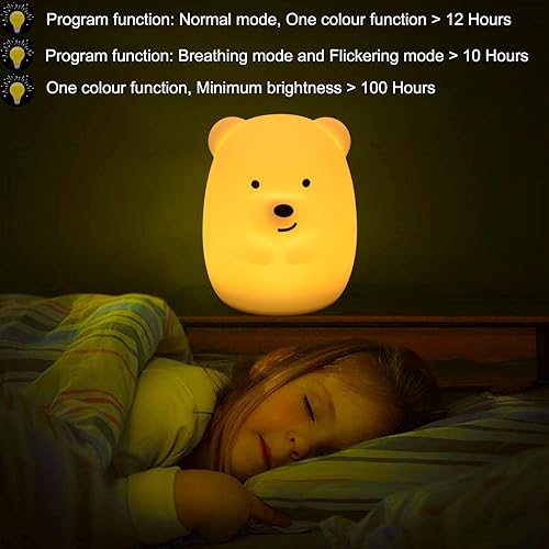 Miniatura 3 de Luces nocturnas de búho grande para niños, lámpara de noche para habitación de los niños, luz nocturna de sueño de animales para niñas y niños,
